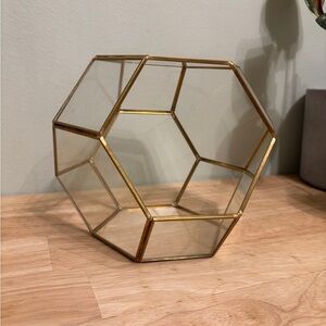 Hobby Lobby Gold Geometric Terrarium
